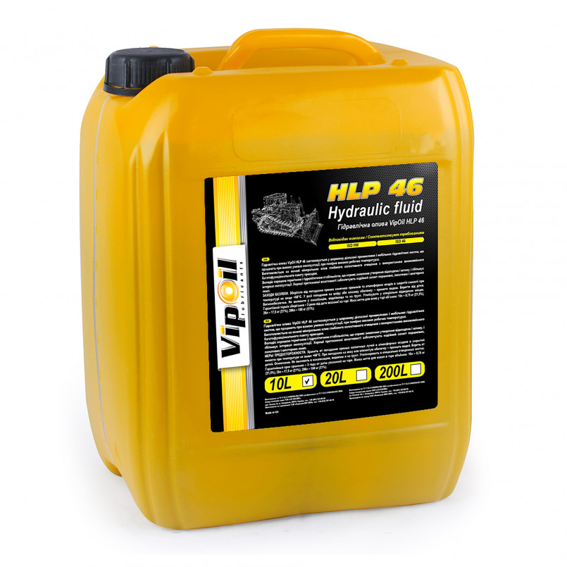 Олива гідравлічна VipOil HLP-46, 10л